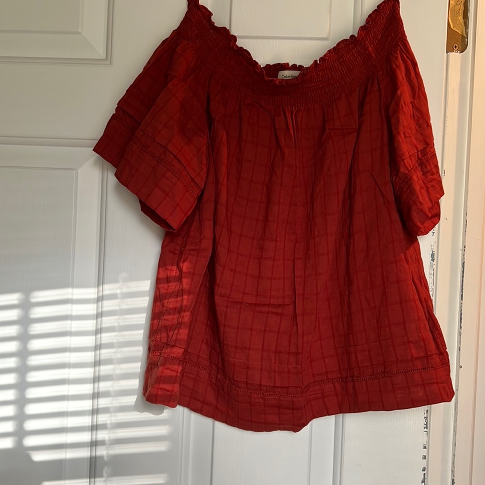 Calvin Klein Jeans off the shoulder blouse